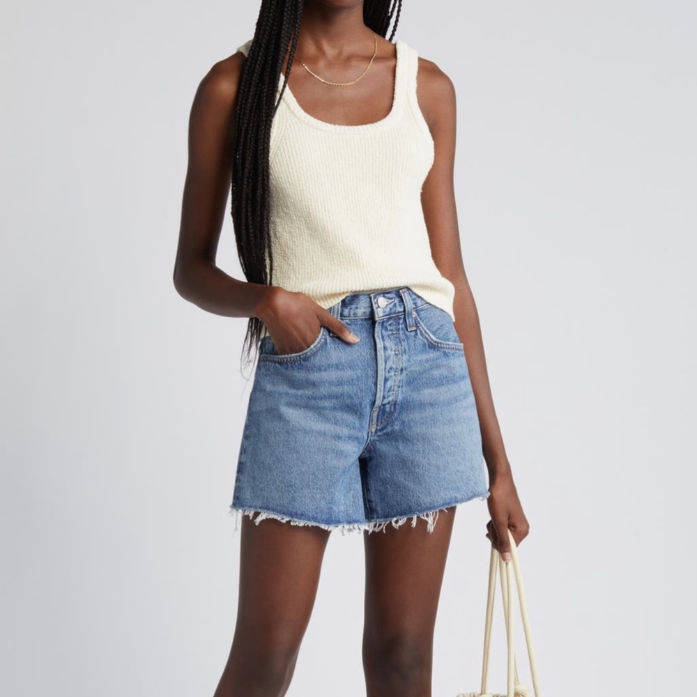 Agolde Blue Jean Shorts